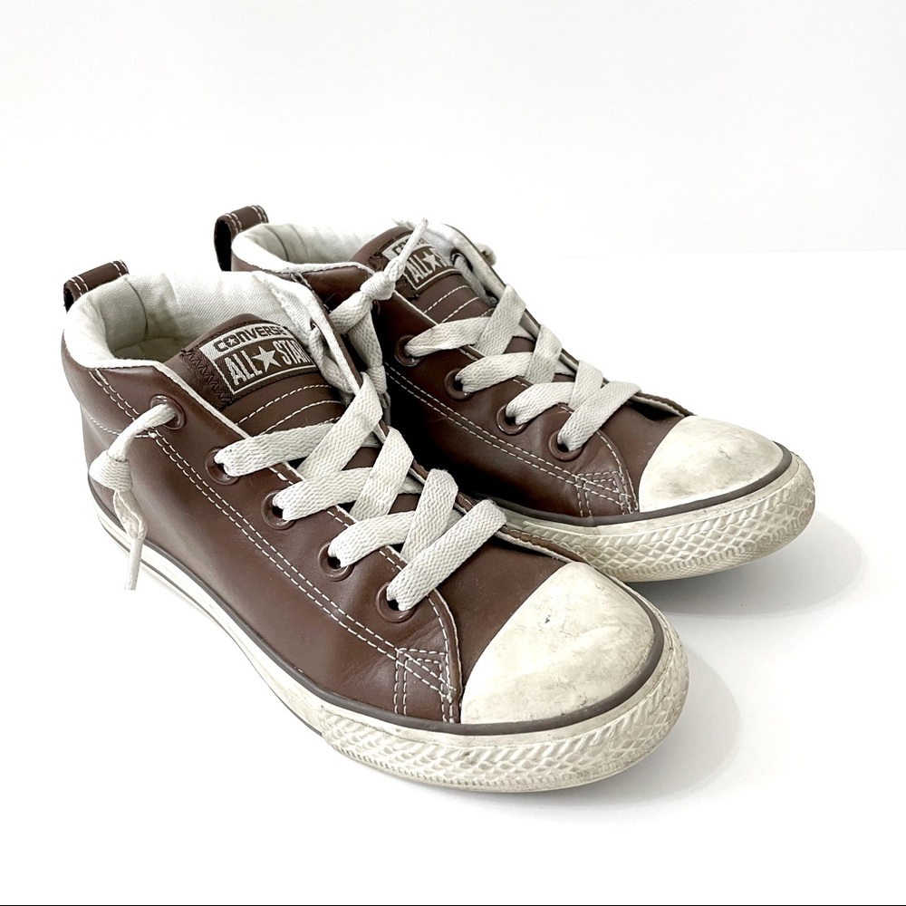Boy’s Leather Converse All Stars